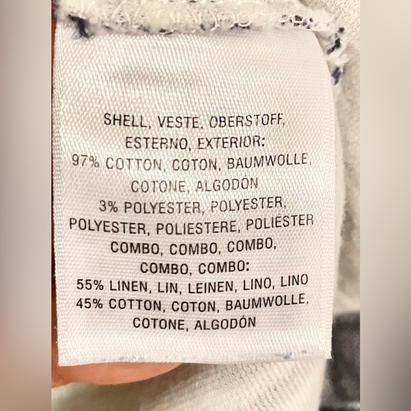 Anthropologie Postmark Navy Striped Side Slits Henley Long Tunic OB496123 M-EUC - Picture 10 of 14